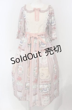 画像: axes femme kawaii / ティティ×ベアファミリーワンピース M ピンク O-25-04-30-1034-AX-OP-IG-OS