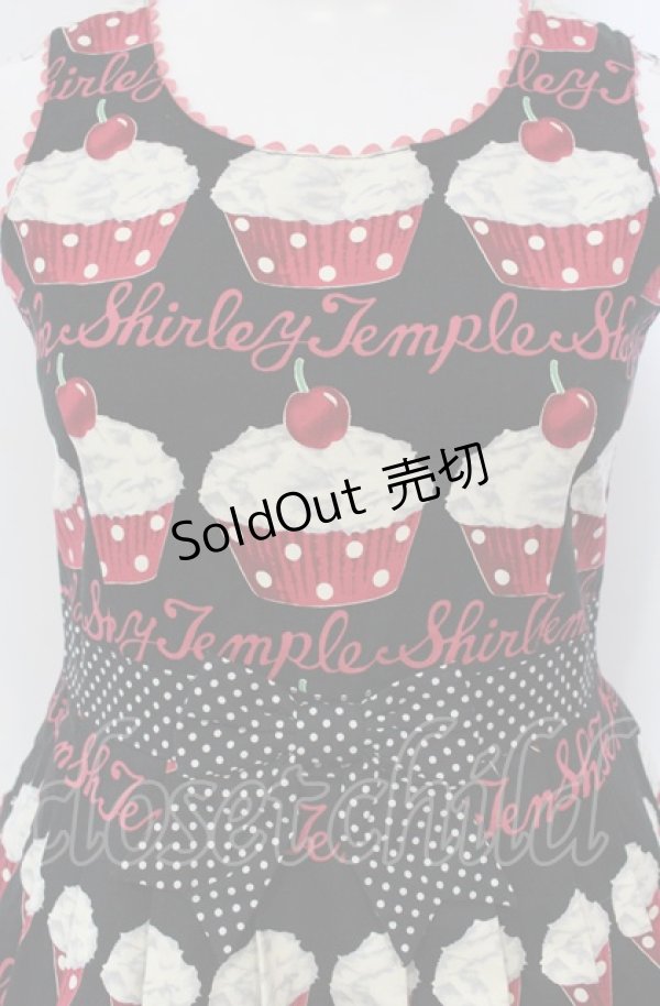画像2: Shirley Temple / カップケーキジャンパースカート 150ｃｍ クロ O-25-04-30-1038-ET-OP-OW-OS (2)
