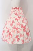 画像3: Jane Marple / リボン柄スカート M シロ×ピンク O-25-04-30-1043-JM-SK-OW-OS (3)