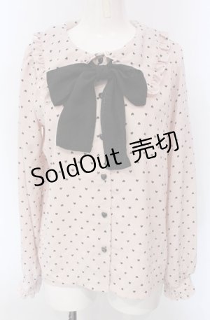 画像: majoretty  / MRハートドットブラウス S ピンク O-25-09-03-1008-LO-BL-OW-ZT010