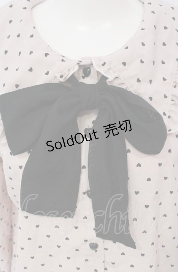 画像2: majoretty  / MRハートドットブラウス S ピンク O-25-09-03-1008-LO-BL-OW-ZT010 (2)