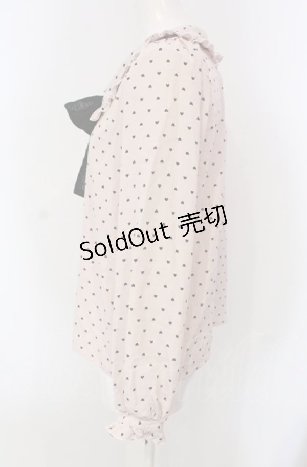 画像3: majoretty  / MRハートドットブラウス S ピンク O-25-09-03-1008-LO-BL-OW-ZT010 (3)