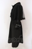 画像3: Lovely Tency / 眞白ありすコラボ レースケープワンピース M クロ O-25-04-30-1061-LO-OP-OW-OS (3)