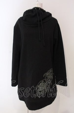 画像: gouk / 裏起毛ロングパーカー  ブラック O-25-04-30-1065-GO-TO-IG-OS