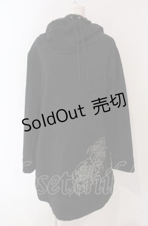 画像: gouk / 裏起毛ロングパーカー  ブラック O-25-04-30-1065-GO-TO-IG-ZT338