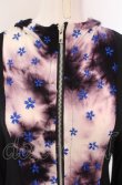 画像2: gouk / 桜刺繍カットパーカー  ブラック×パープル系×ブルー O-25-04-30-1066-GO-TO-IG-OS (2)