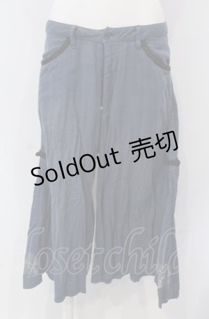 画像: gouk / フレアパンツ  ブルー O-25-04-30-1008-GO-PA-IG-ZY