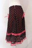 画像2: MILK / ドットシフォンスカート  クロ×ピンク O-25-04-30-1076-ML-SK-OW-OS (2)
