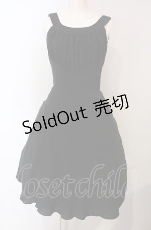 画像: JESUS DIAMANTE / ギャザーワンピース XS クロ O-25-04-30-1089-JE-OP-OW-OS