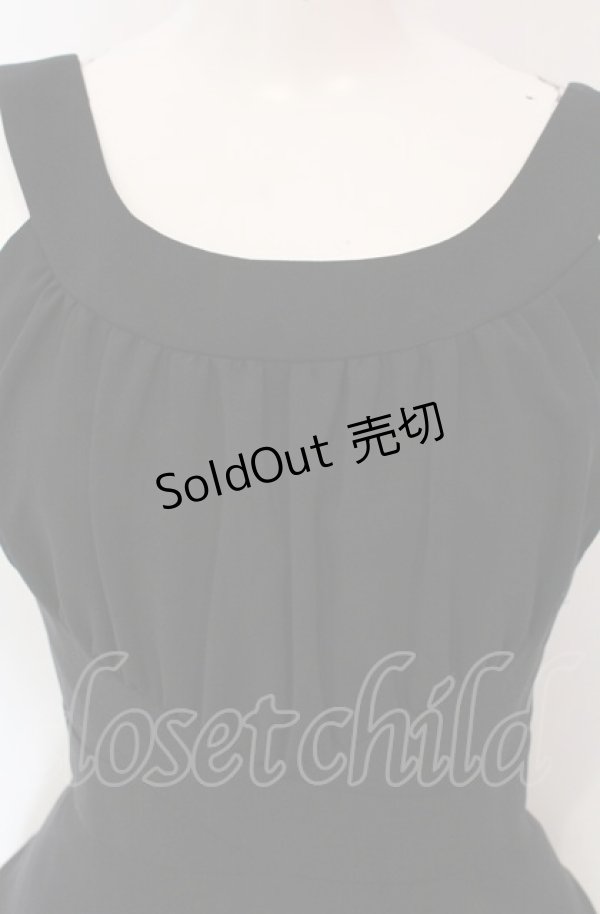 画像2: JESUS DIAMANTE / ギャザーワンピース XS クロ O-25-04-30-1089-JE-OP-OW-OS (2)