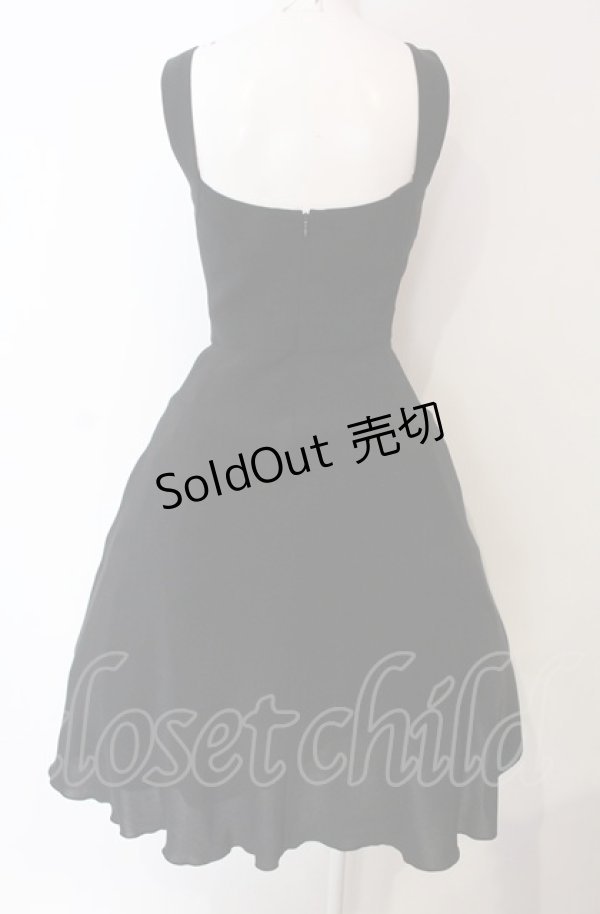 画像4: JESUS DIAMANTE / ギャザーワンピース XS クロ O-25-04-30-1089-JE-OP-OW-OS (4)