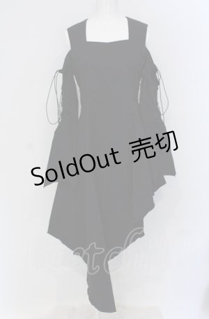 画像: ATELIER BOZ / ジゼルジャンパースカート  ブラック O-25-04-30-1095-EL-OP-OW-OS