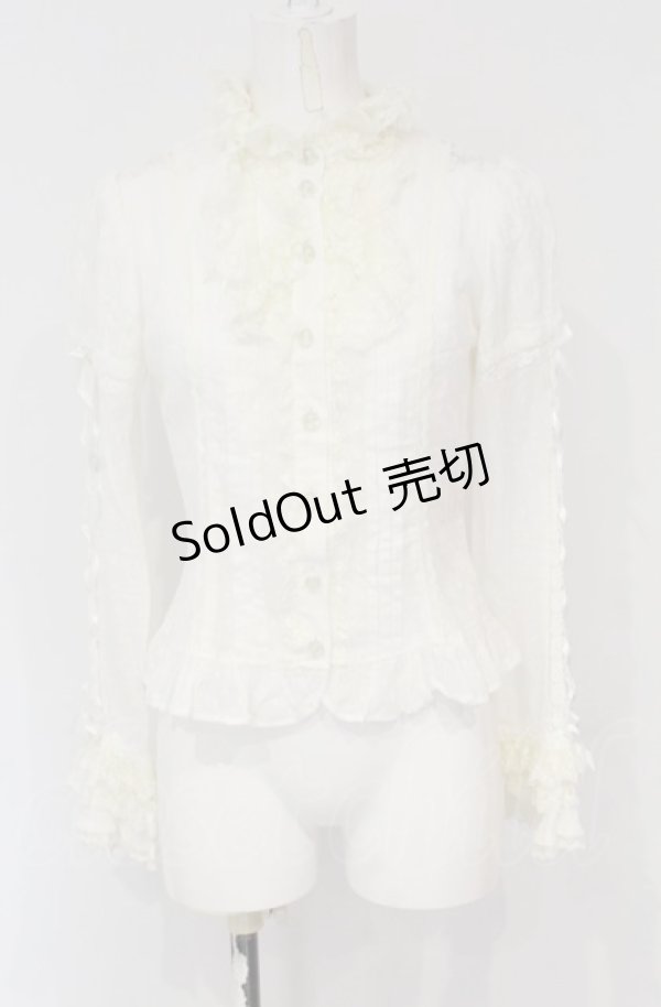 画像1: Angelic Pretty / ロイヤルボウタイブラウス（ボウタイ欠品）  アイボリー O-25-04-30-1110-AP-BL-OW-OS (1)