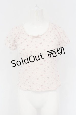 画像: Honey Cinnamon / 花柄Tシャツ F ピンク O-25-04-30-1116-LO-TO-OW-OS