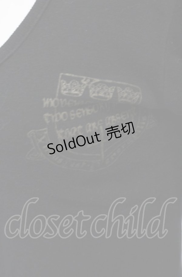 画像3: h.naoto Blood / チョーカー付きカットカーディガン  ブラック O-25-04-30-1133-HN-TO-OW-OS (3)