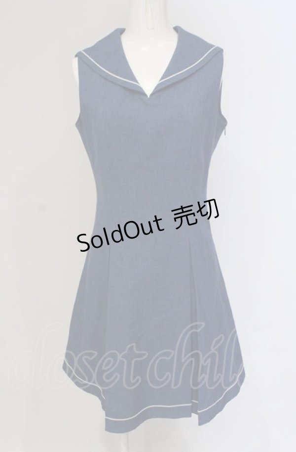 画像1: NO.S PROJECT / セーラーワンピース M アオ O-25-04-30-1136-LO-OP-OW-OS (1)