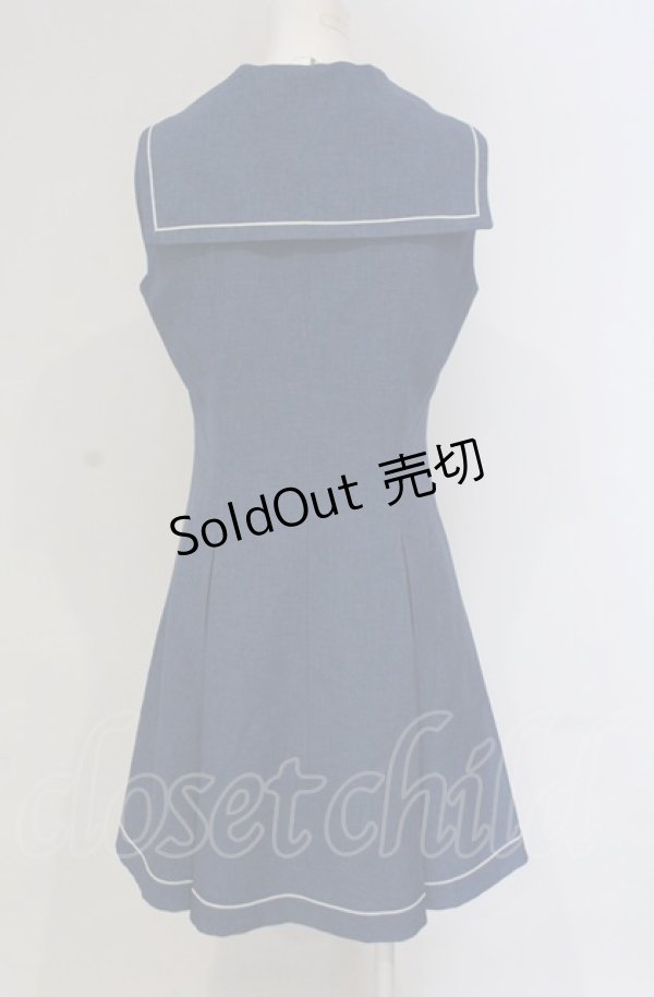 画像2: NO.S PROJECT / セーラーワンピース M アオ O-25-04-30-1136-LO-OP-OW-OS (2)