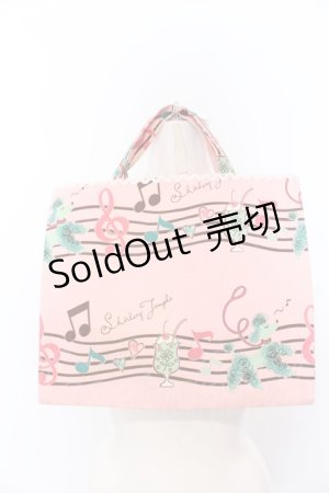 画像: Shirley Temple / プードル＆スコアptレッスンバッグ  ピンク O-25-04-30-009-ET-BG-OW-ZT-K020