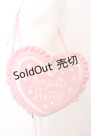 画像: Angelic Pretty / ドットロゴハートショルダーバッグ  ピンク O-25-04-30-010-AP-BG-IG-OS