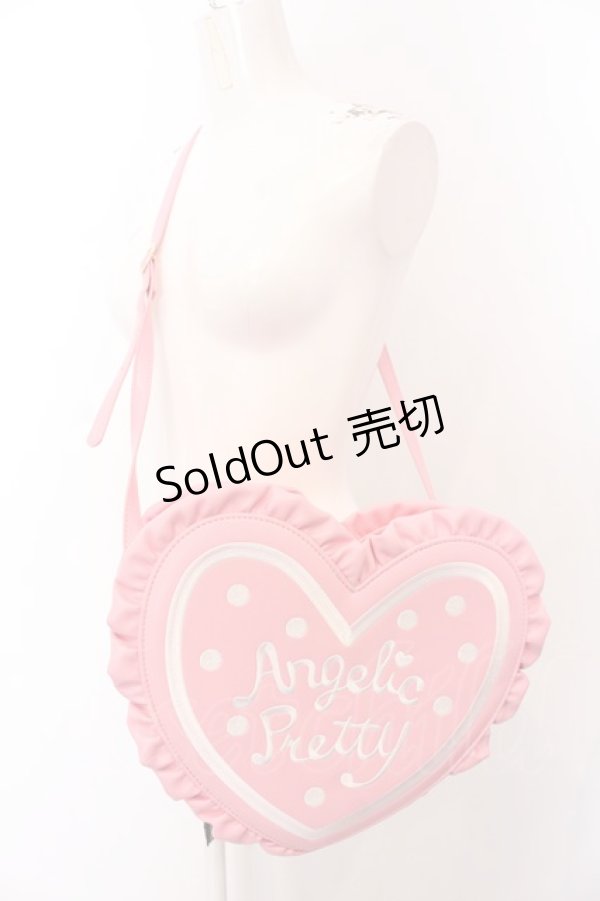 画像2: Angelic Pretty / ドットロゴハートショルダーバッグ  ピンク O-25-04-30-010-AP-BG-IG-OS (2)