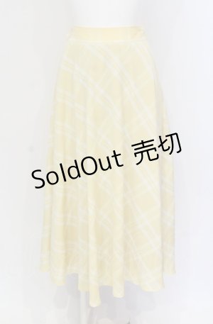 画像: an another angelus / チュールコンビバックラッフルスカート  イエロー O-25-04-30-2059-CA-SK-IG-OS