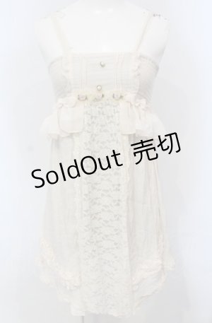 画像: axes femme / バラ付き2WAYチュニック  アイボリー O-25-04-30-2006-AX-TO-IG-OS