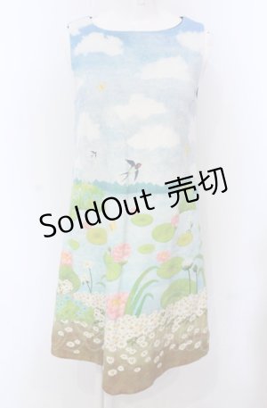 画像: Franche Lippee / おやゆびひめノースリワンピ【SAMPLE】  サックス O-25-04-30-2067-LO-OP-IG-OS