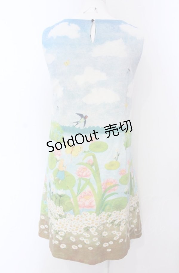 画像3: Franche Lippee / おやゆびひめノースリワンピ【SAMPLE】  サックス O-25-04-30-2067-LO-OP-IG-OS (3)