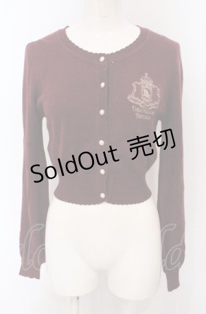 画像: Amavel / Theatreland Emblemカーディガン  ボルドー O-25-04-30-2069-CA-TO-IG-OS
