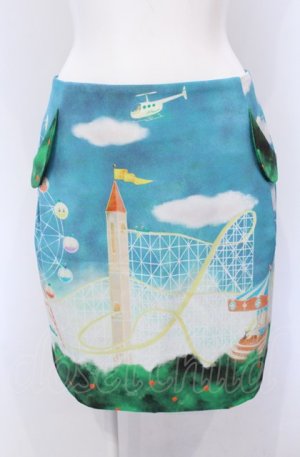 画像: Franche Lippee / storybook スカート【SAMPLE】  サックス O-25-04-30-2072-LO-SK-IG-OS