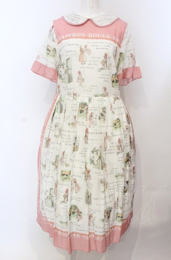 画像1: Jane Marple / Le petit chaperon rougeのガーデンドレス M ピンク O-25-04-30-2074-JM-OP-IG-OS (1)