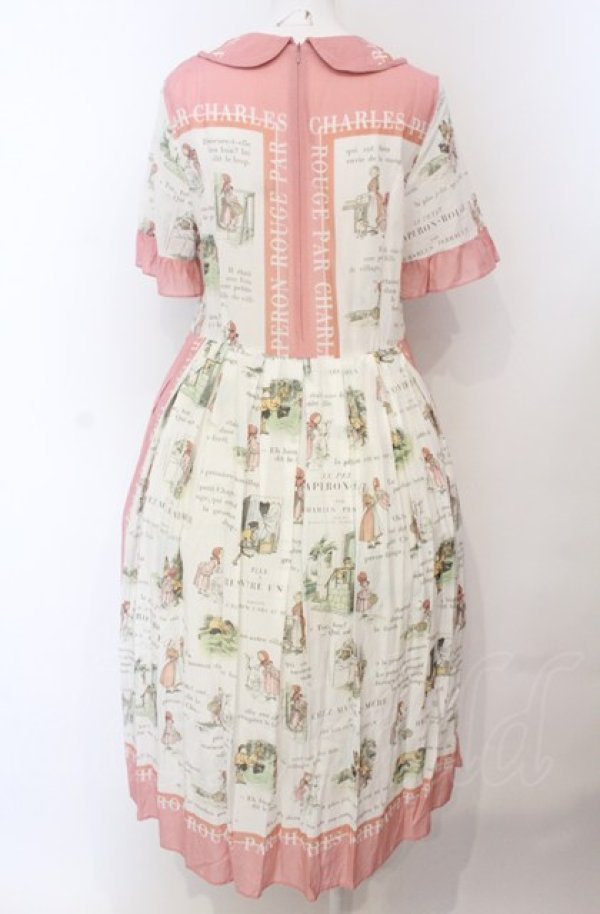 画像4: Jane Marple / Le petit chaperon rougeのガーデンドレス M ピンク O-25-04-30-2074-JM-OP-IG-OS (4)