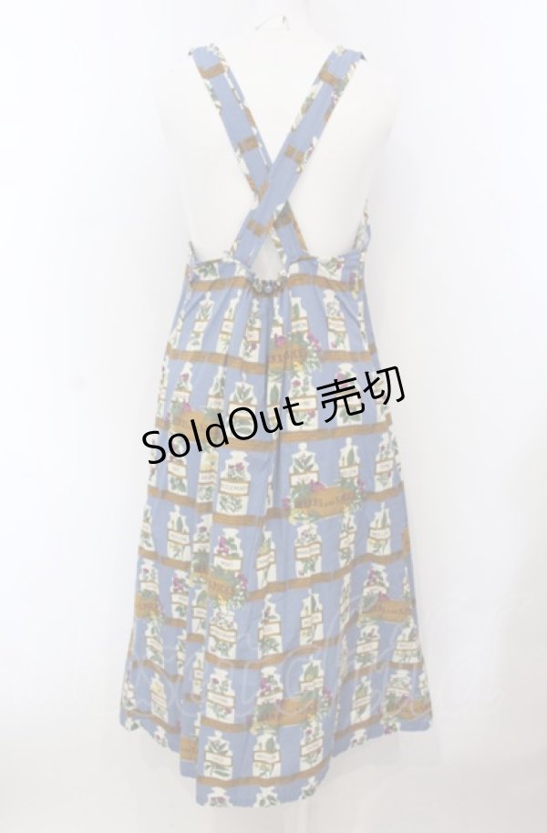 画像4: Jane Marple Dans Le Salon / Herbs&Spicesエプロンドレス M ブルー O-25-04-30-2075-JM-OP-IG-OS (4)