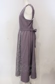 画像3: axes femme / レース切替刺繍ジャンスカ  パープル O-25-04-30-2007-AX-OP-IG-OS (3)