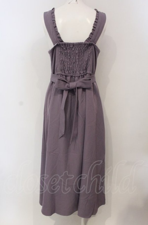 画像4: axes femme / レース切替刺繍ジャンスカ  パープル O-25-04-30-2007-AX-OP-IG-OS (4)