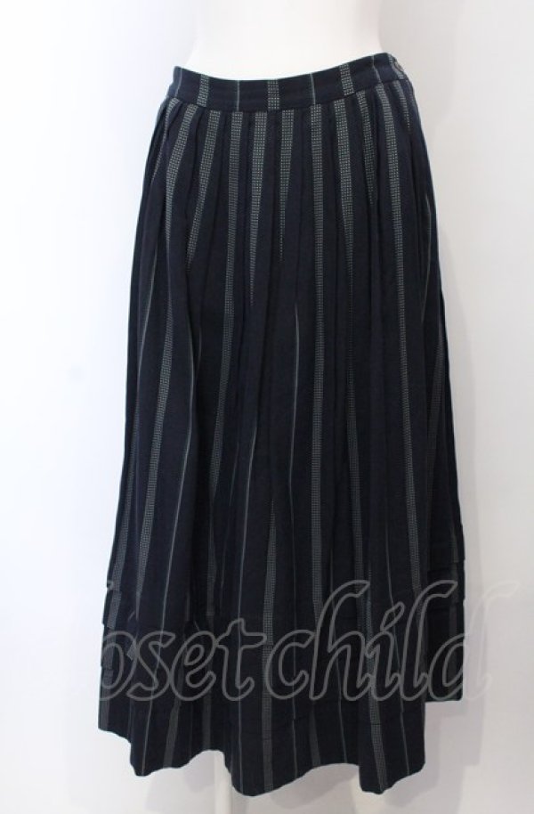 画像1: Jane Marple / Regatta stripe sullivan skirt スカート M ネイビー O-25-04-30-2080-JM-SK-IG-OS (1)