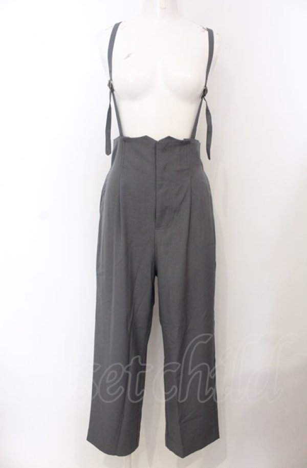 画像1: Fi.n.t / サスペンダー付きストレートパンツ  グレー O-25-04-30-2082-CA-PA-IG-OS (1)