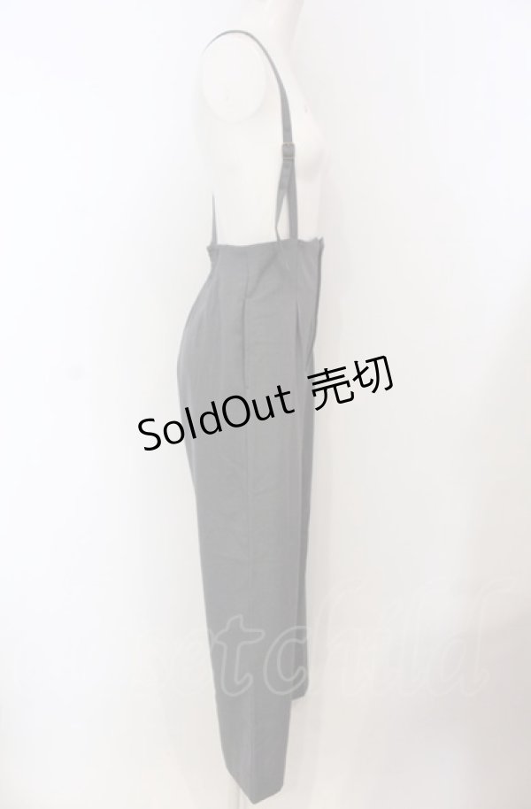 画像2: Fi.n.t / サスペンダー付きストレートパンツ  グレー O-25-04-30-2082-CA-PA-IG-ZT227 (2)