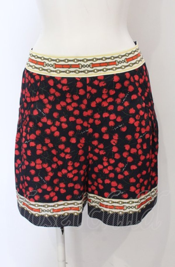 画像1: Franche Lippee / チェリーキュロット【SAMPLE】  ネイビー O-25-04-30-2083-LO-PA-IG-OS (1)