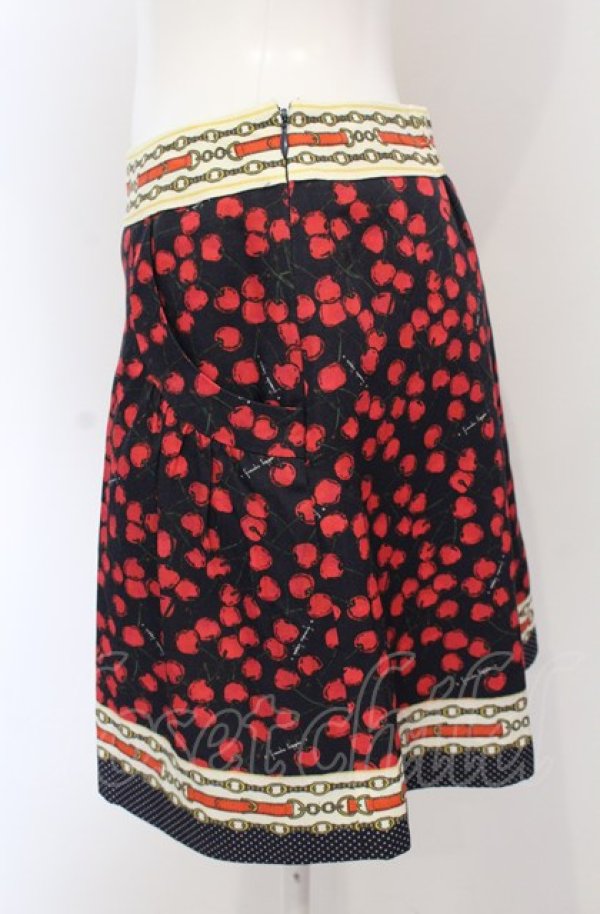 画像3: Franche Lippee / チェリーキュロット【SAMPLE】  ネイビー O-25-04-30-2083-LO-PA-IG-OS (3)