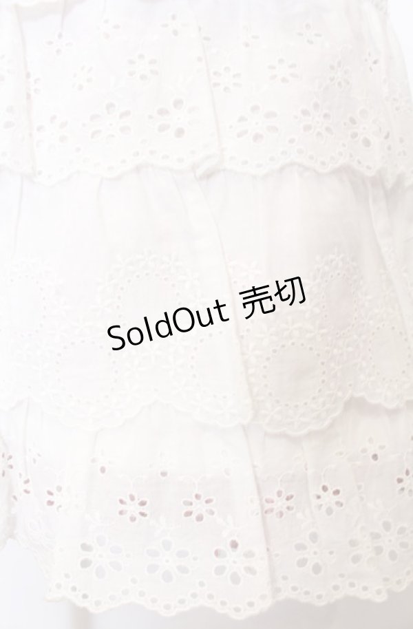 画像2: Jane Marple / カットワークレースとギンガムチェックのリバーシブルスカート  ピンク×シロ O-25-04-30-2085-JM-SK-IG-OS (2)