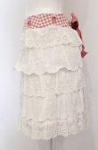 画像3: Jane Marple / カットワークレースとギンガムチェックのリバーシブルスカート  ピンク×シロ O-25-04-30-2085-JM-SK-IG-OS (3)