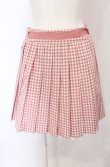 画像5: Jane Marple / カットワークレースとギンガムチェックのリバーシブルスカート  ピンク×シロ O-25-04-30-2085-JM-SK-IG-OS (5)
