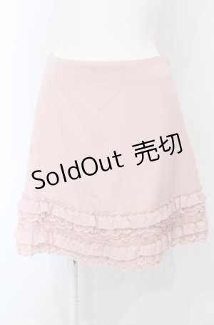 画像: Jane Marple / 裾フリル台形スカート M ピンク O-25-04-30-2089-JM-SK-IG-OS