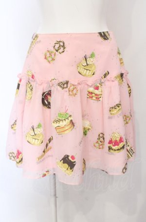 画像: MILK / sweets ptスカート  ピンク O-25-04-30-2093-ML-SK-IG-OS