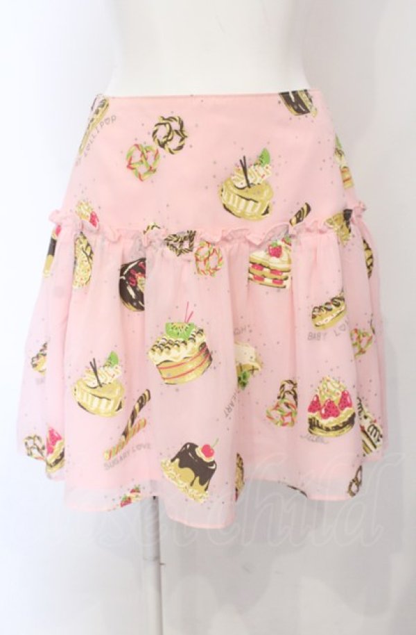 画像1: MILK / sweets ptスカート  ピンク O-25-04-30-2093-ML-SK-IG-OS (1)