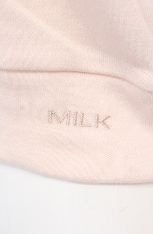 画像2: MILK / ファー衿カーディガン  ピンク O-25-04-30-2105-ML-TO-IG-OS (2)