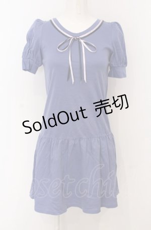 画像: MILK / Twin Ribbonワンピース  ブルー O-25-04-30-2115-ML-OP-IG-OS