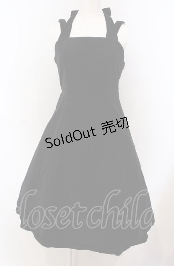 画像1: Jane Marple / 別珍ホルタージャンパースカート M クロ O-25-04-30-2121-JM-OP-IG-OS (1)