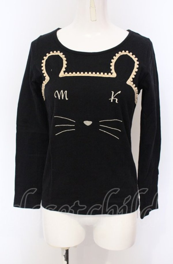 画像1: MILK / マウスTee  クロ O-25-04-30-2125-ML-TO-IG-OS (1)